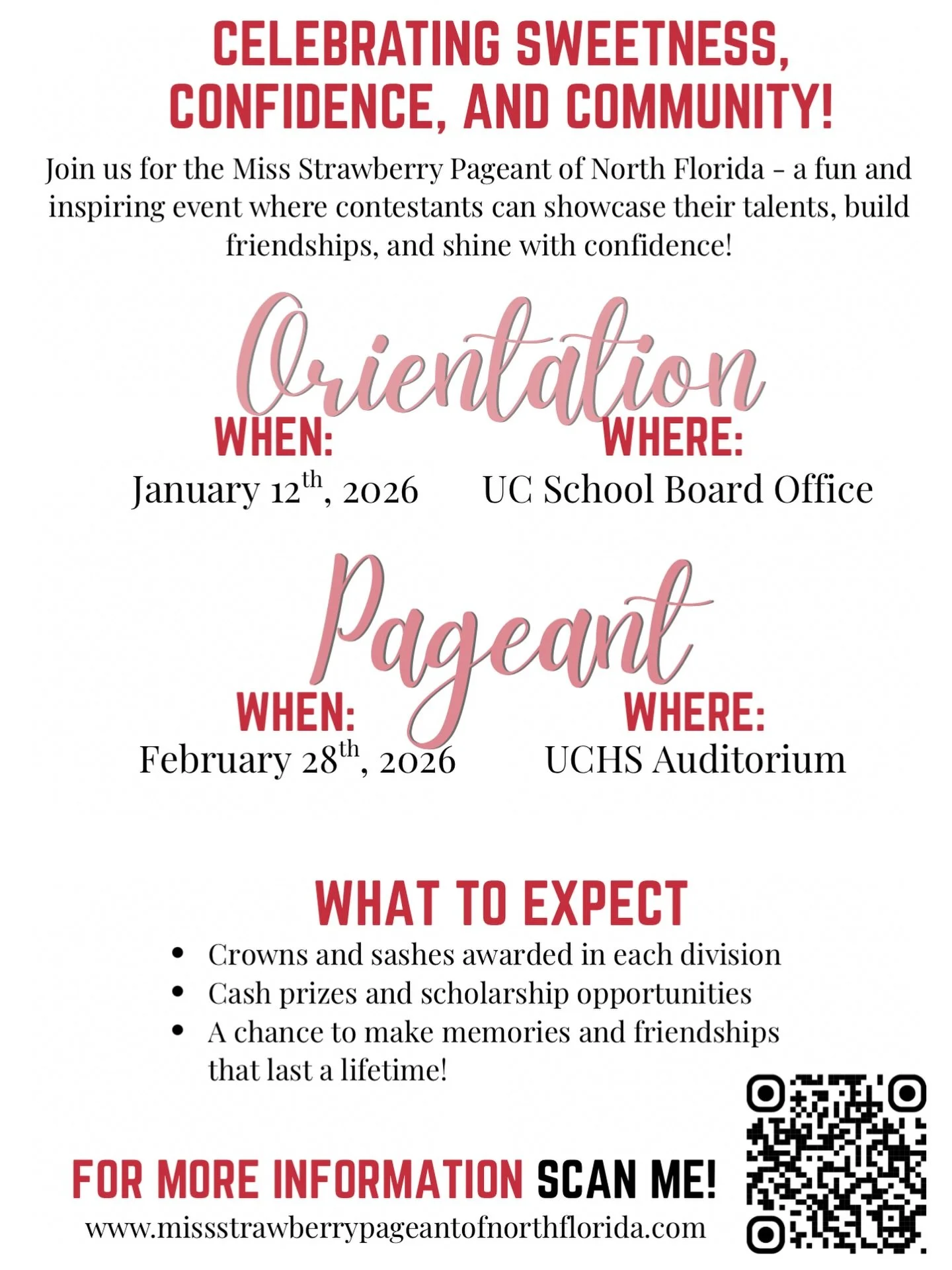 New year = New opportunities ✨
If you&rsquo;ve ever thought about competing, this is your sign! Join us at Orientation January 12th to learn all about the pageant. Applications are due January 26th, you don&rsquo;t want to miss out!

📅 Jan 12
⏰ 6pm

