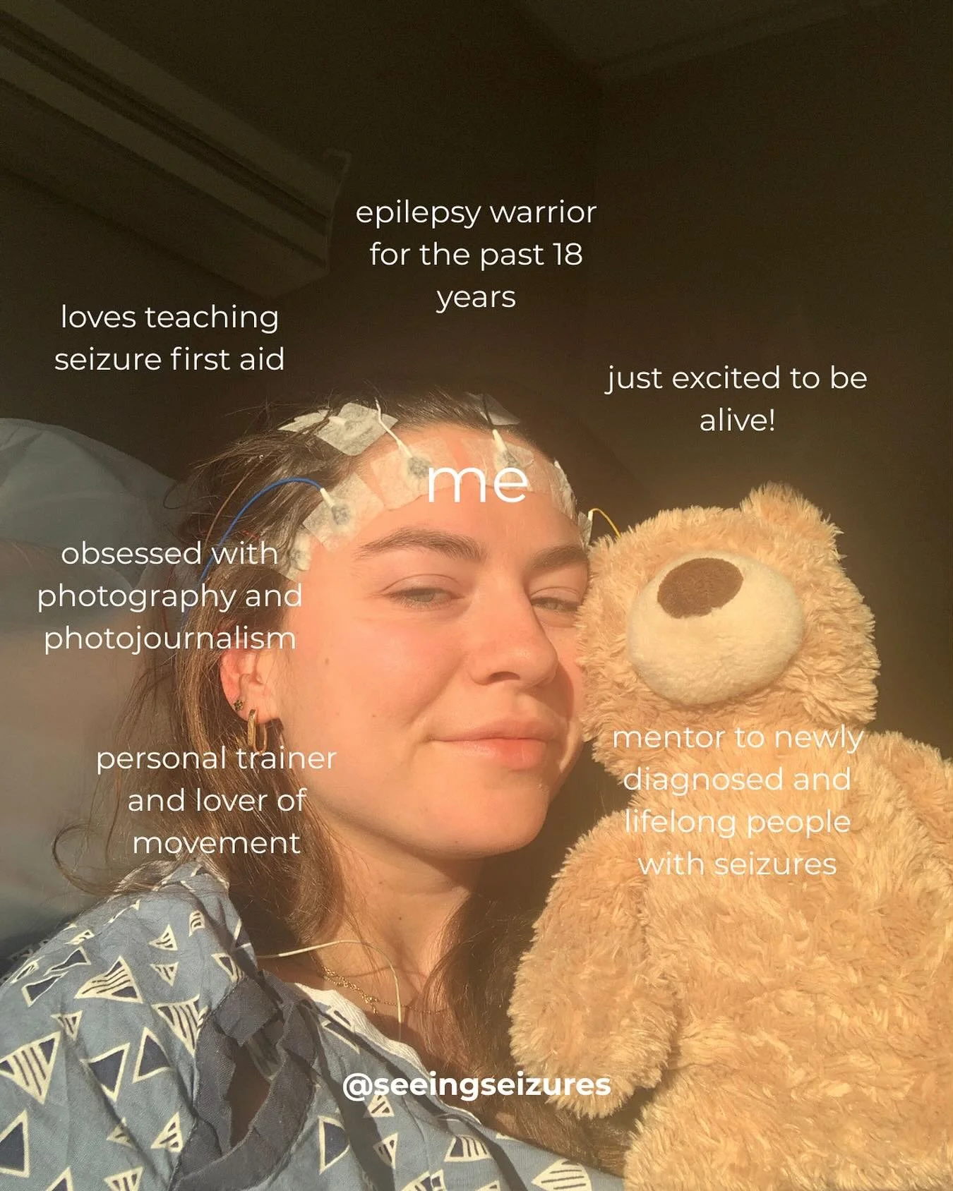 a little bit about me! : 

I was nine when I had my first seizure, ten when I was diagnosed, and 25 (!!) when I was PROPERLY diagnosed! Since then, I&rsquo;ve learned to live life to the fullest through my passions like movement and photography :)

#