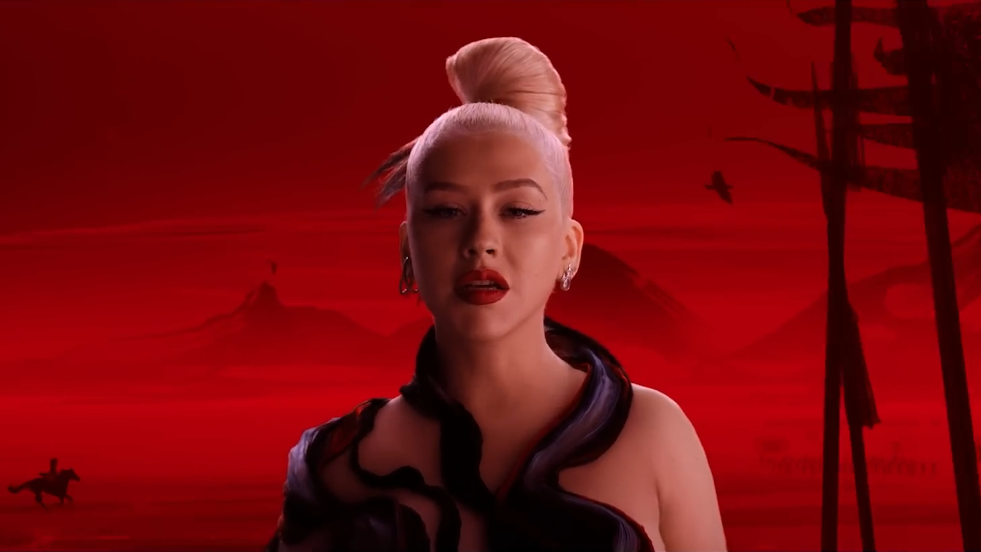 CHRISTINA AGUILERA <span> LOYAL BRAVE TRUE - MULAN - MUSIC VIDEO <SPAN>