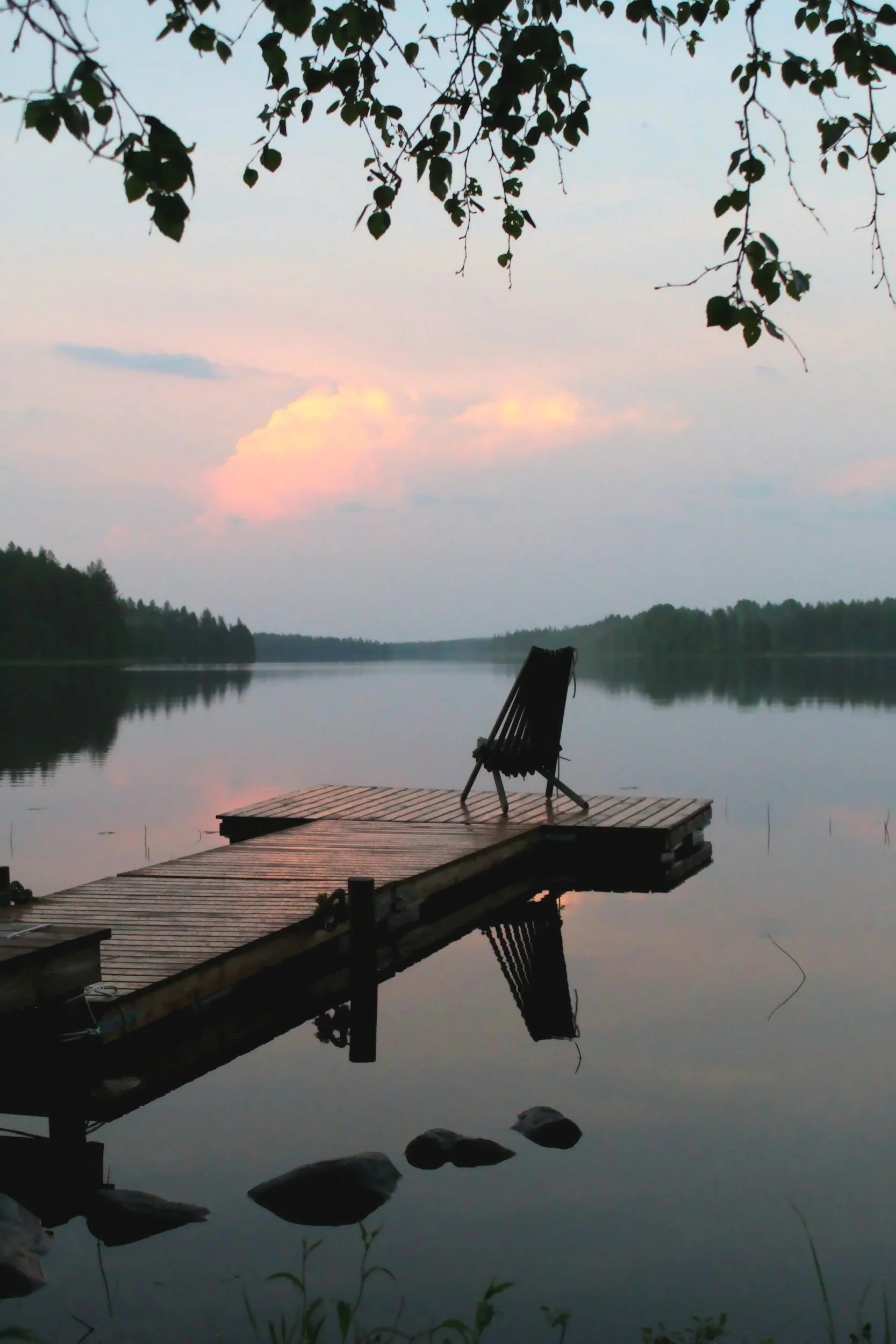 grief, empty chair, nature, lake