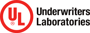 UL Underwriters Laboratories logo with red UL symbol and black text