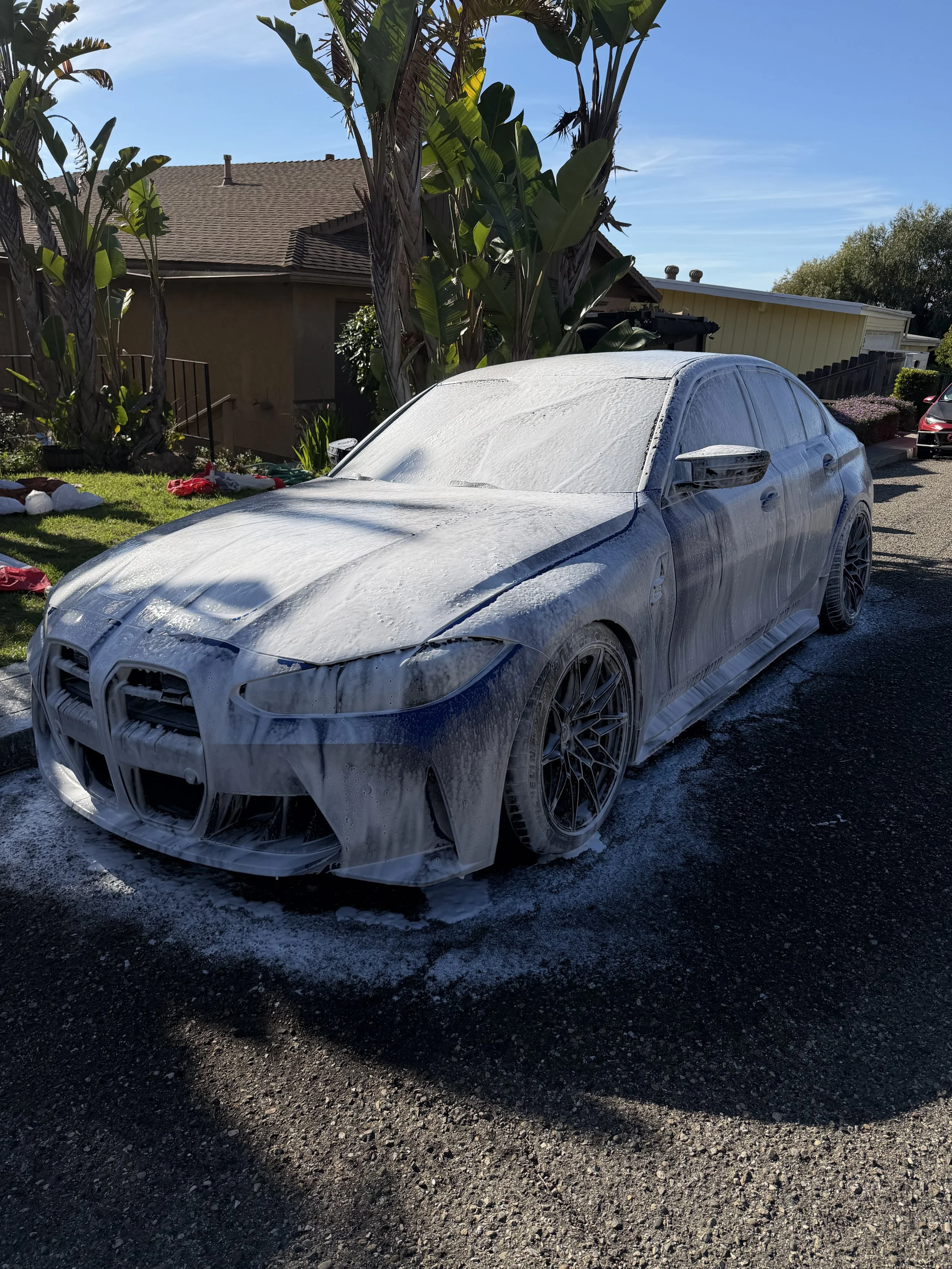 BMW M3 foamed up in Arroyo Grande, CA