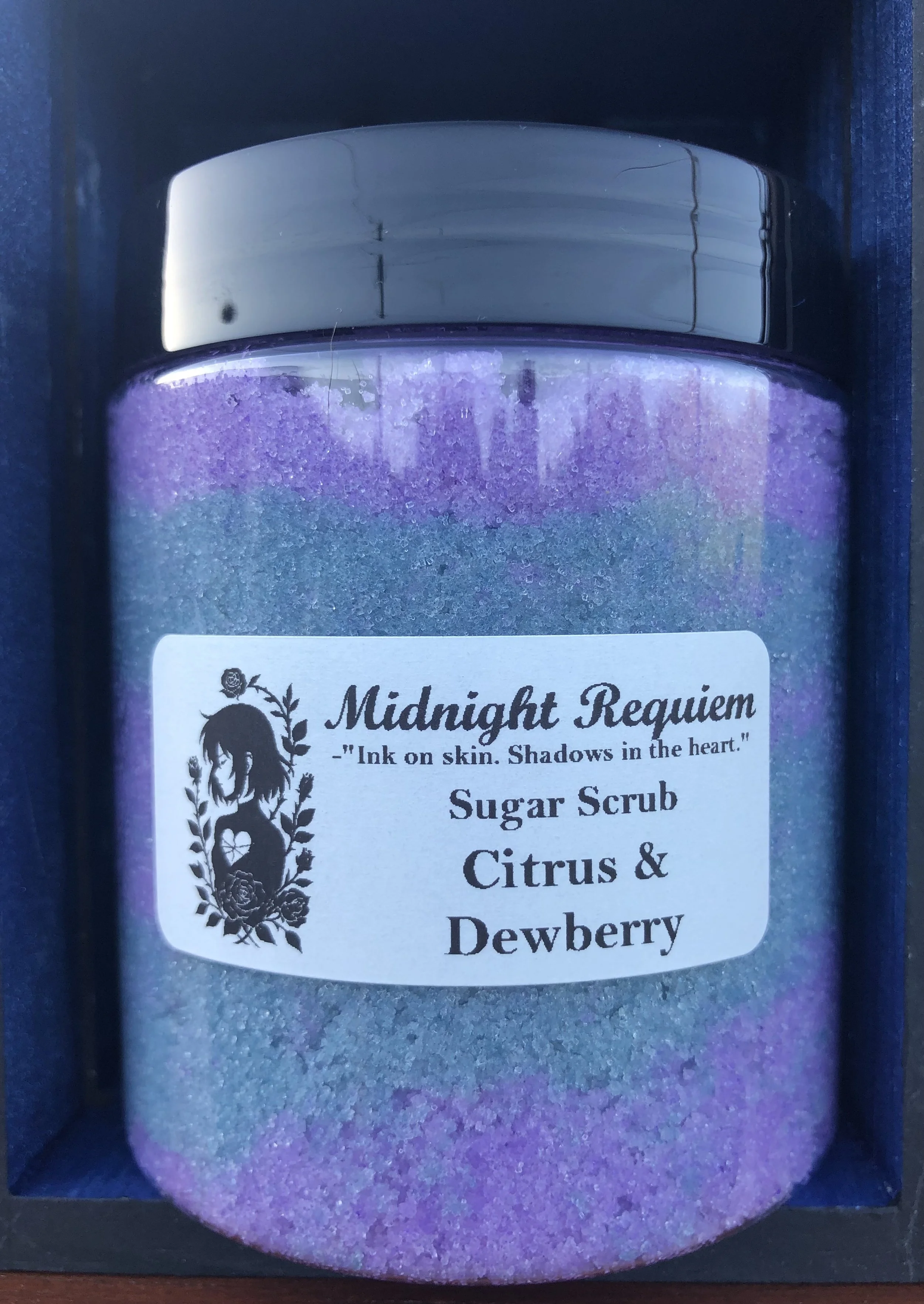 Midnight Requiem: Citrus & Dewberry Sugar Scrub