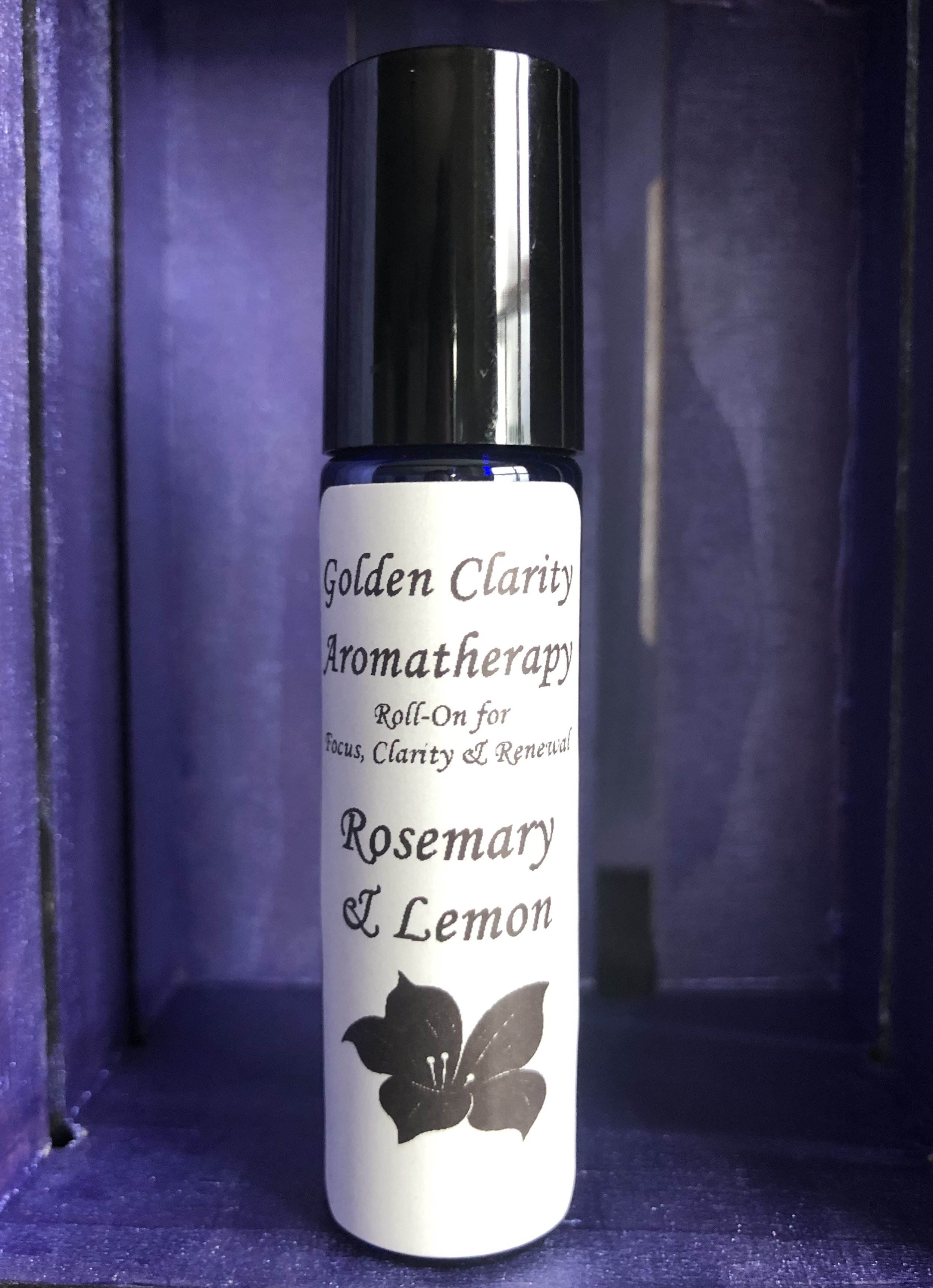 Golden Clarity: Rosemary & Lemon Aromatherapy Roll-On