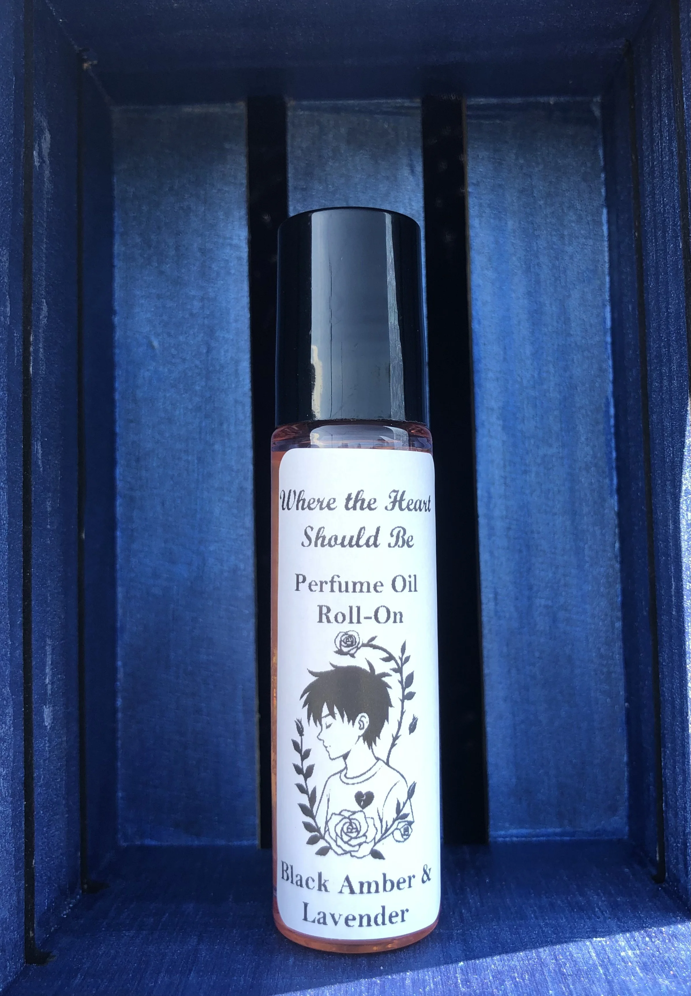 Heartless Void: Black Amber & Lavender Perfume Oil Roll-On