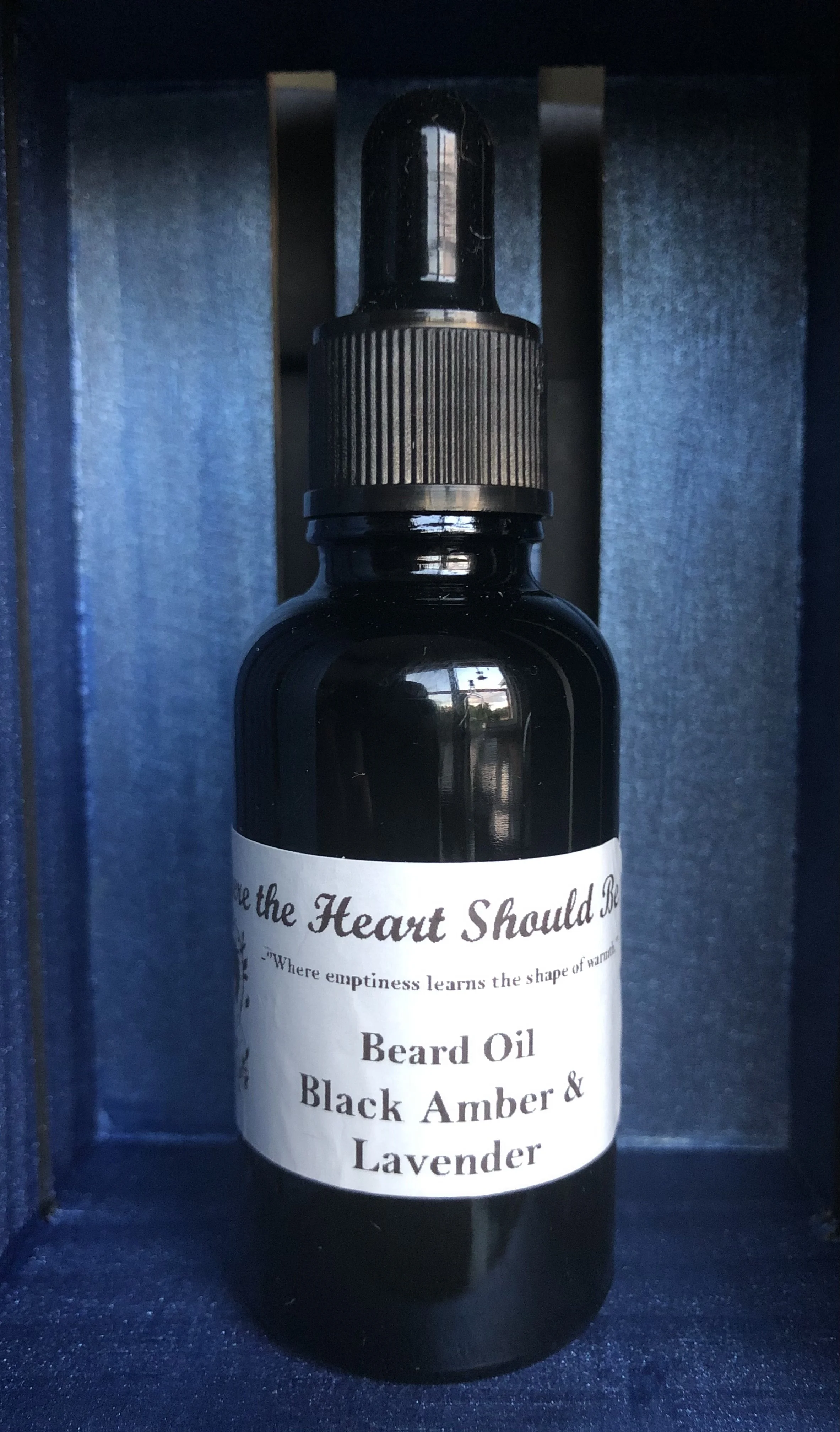 Where the Heart Should Be: Black Amber & Lavender Beard Oil