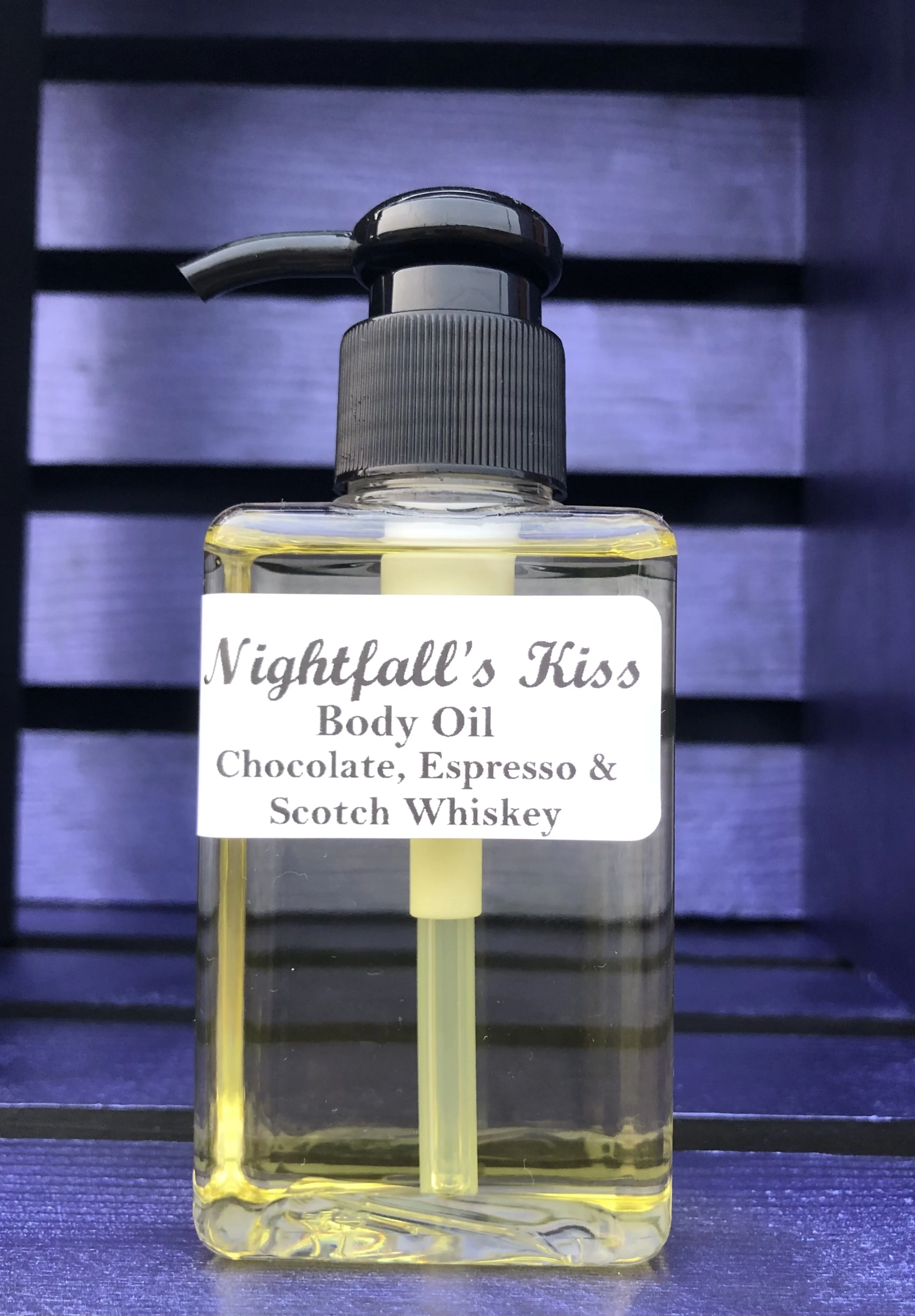 Nightfall's Kiss: Chocolate, Coffee, & Scotch Whiskey Body Oil