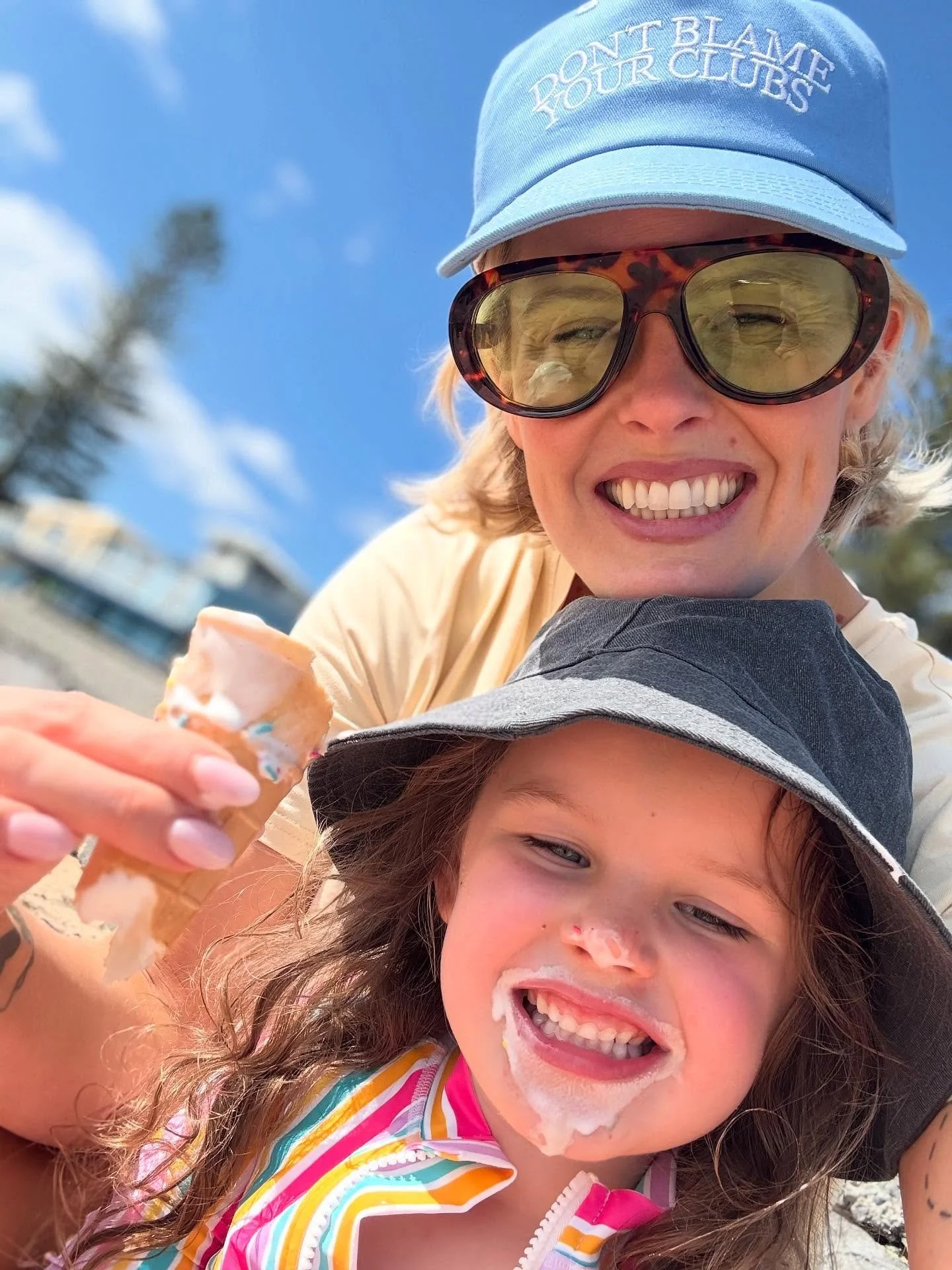 Beach babies kicking off summer with heaps of lactose that we&rsquo;re both definitely not slightly allergic to 🤝