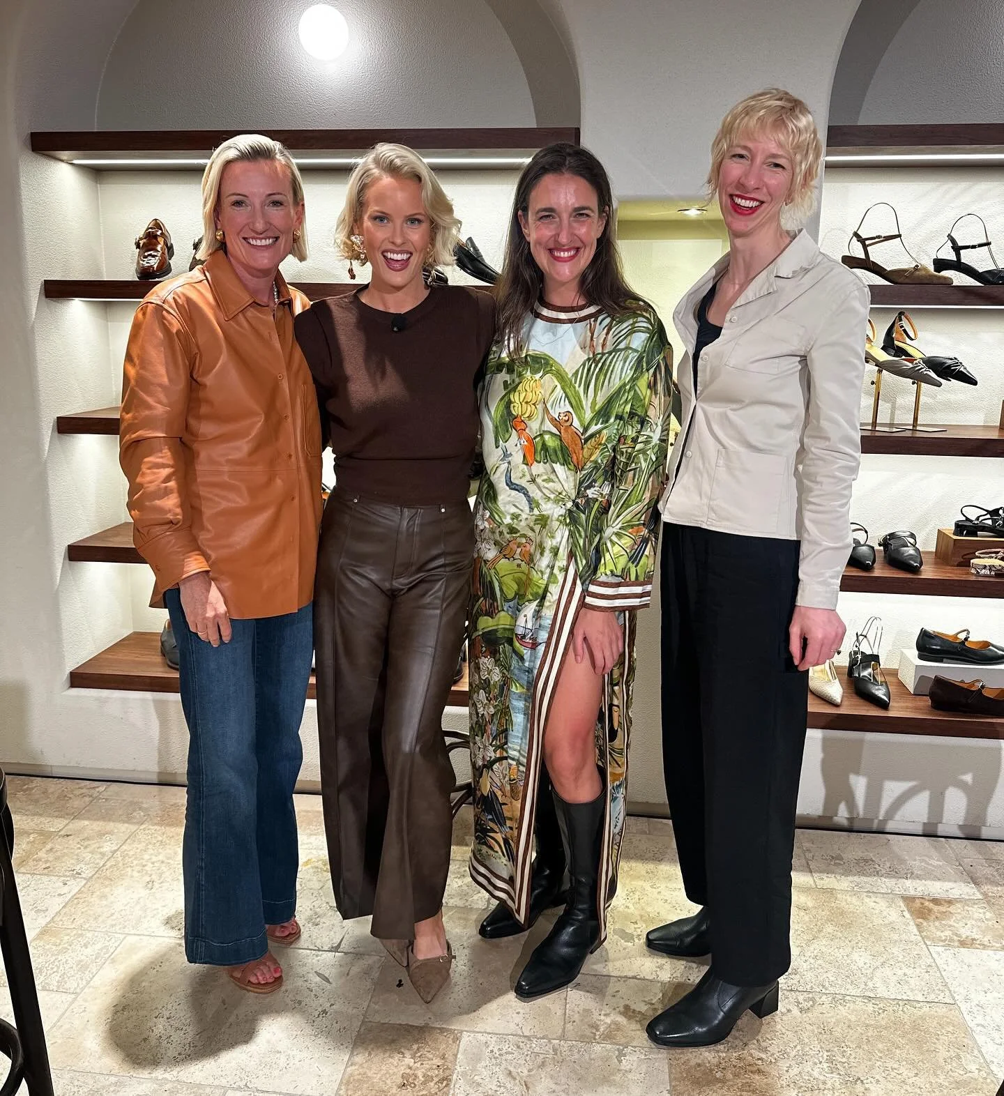 Gorgeous night in Sydney hosting &lsquo;The Next Step&rsquo;, a panel discussion with our @baredfootwear founder and CEO @annapbaird author and journalist @luciannetonti and materials innovator @frenchjessie of @other_matter chatting all the tensions