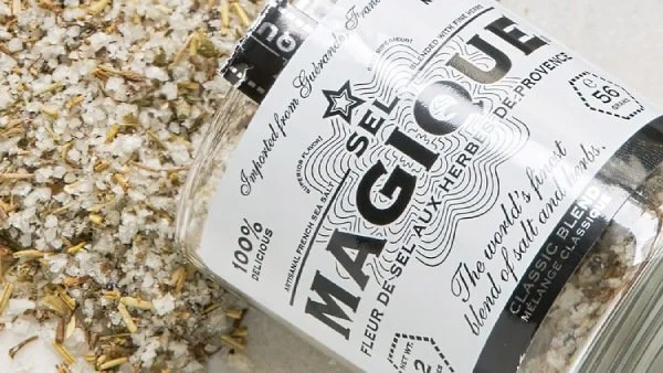 Sel Magique luxury gourmet salt brand packaging and identity design by Matt Murphy Design