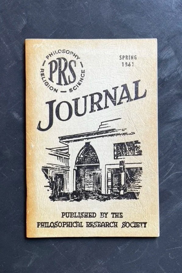 Philosophical Research Society Manly P. Hall's Spring 1961 Journal