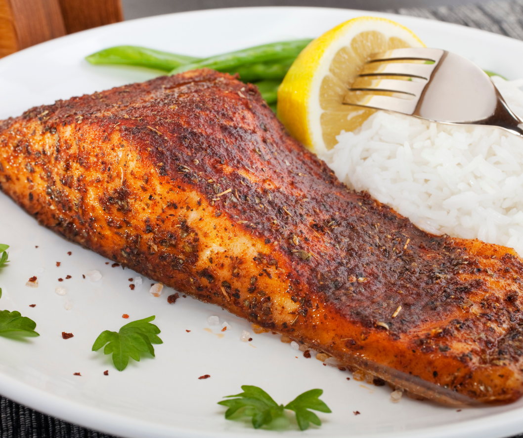 Cajun Spiced Fish and Rice
