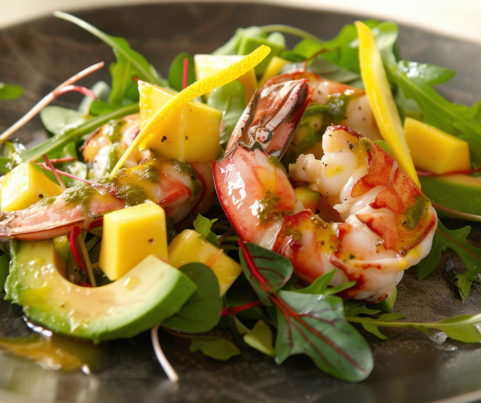 Prawn, Bacon and Mango Salad