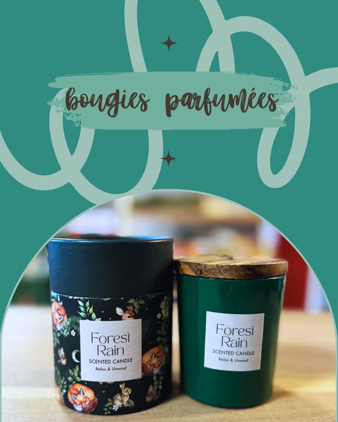 🇫🇷 Ferme les yeux 🌲🌧️ Une promenade en for&ecirc;t apr&egrave;s la pluie, l&rsquo;air frais, le silence, la nature.
Cette bougie, c&rsquo;est une petite pause loin du bruit, mais tout pr&egrave;s de chez toi.

&Agrave; offrir&hellip; ou &agrave; 