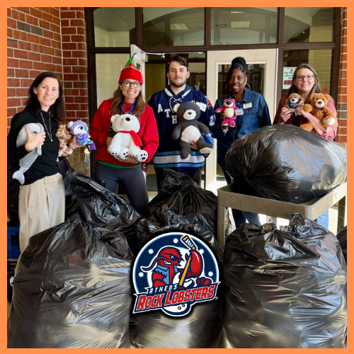 Athens Rock Lobsters Teddy Bear Donation December 2025