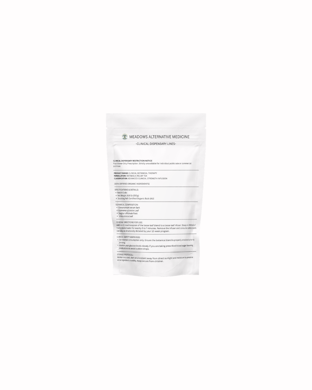 Clinical Botanical Therapy: Metabolic Relief Tea (250g)