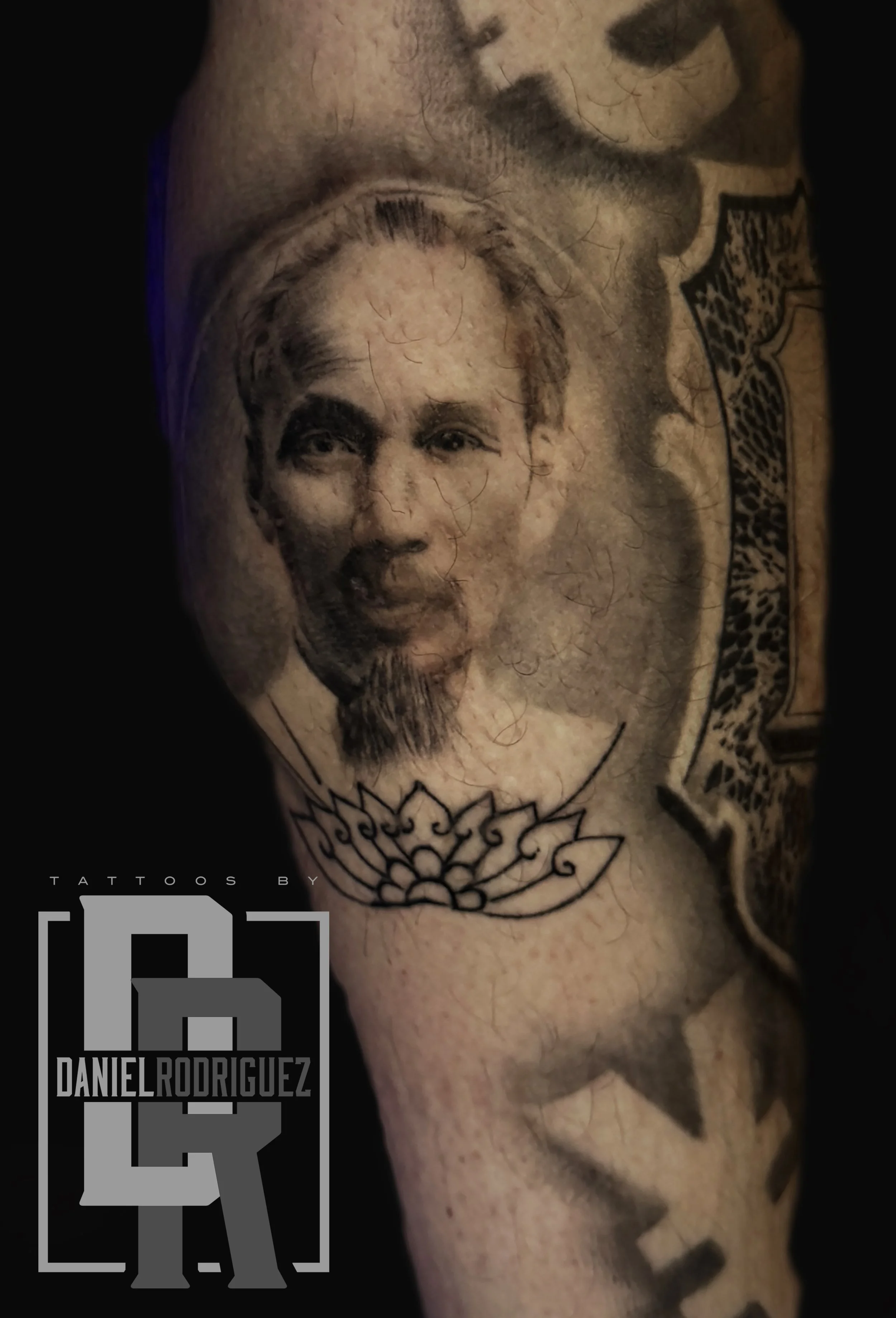 Healed Portrait of Vietnamese President - Done by Daniel Rodriguez, Dallas Tx 