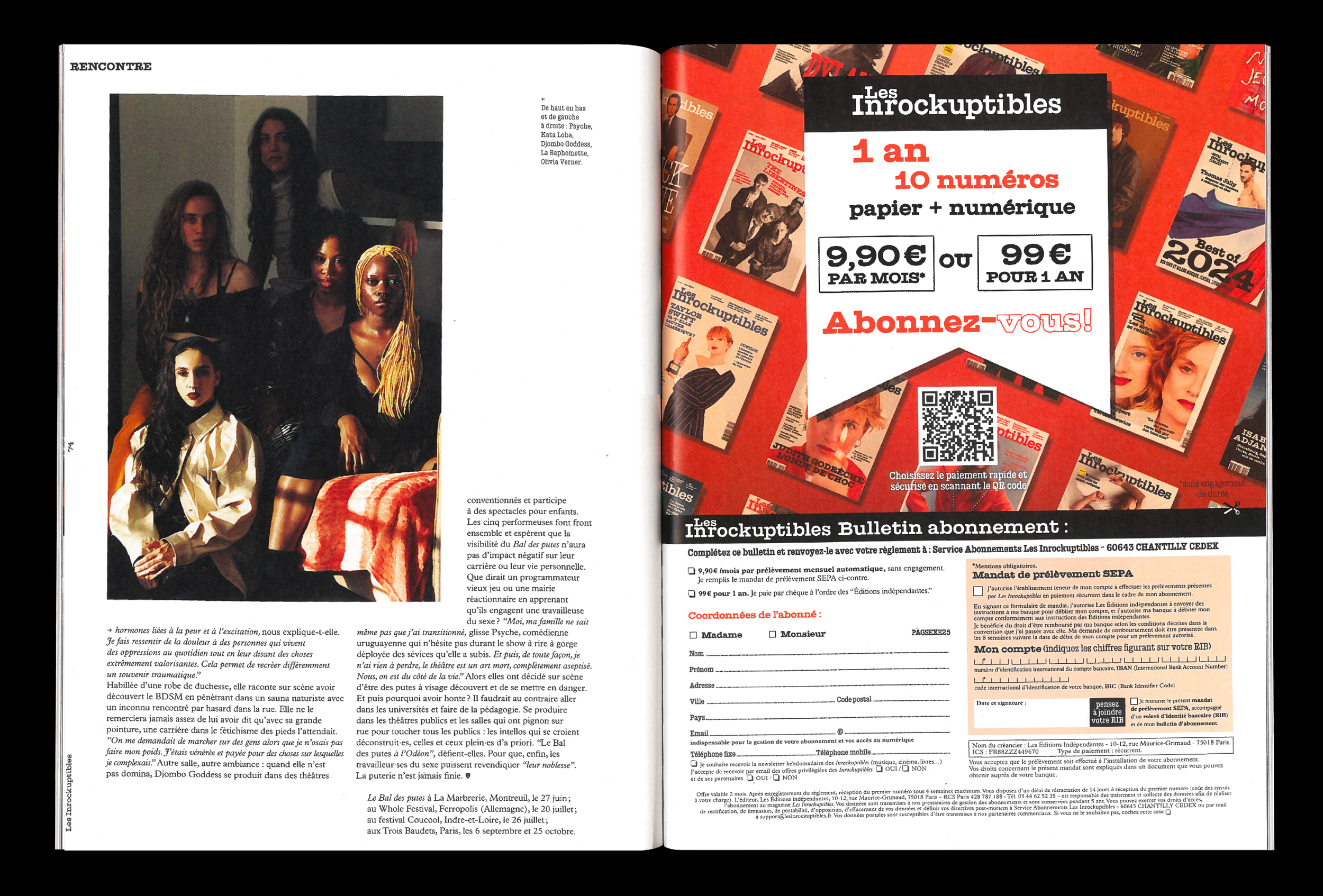 Les Inrockuptibles, Sexe 2025