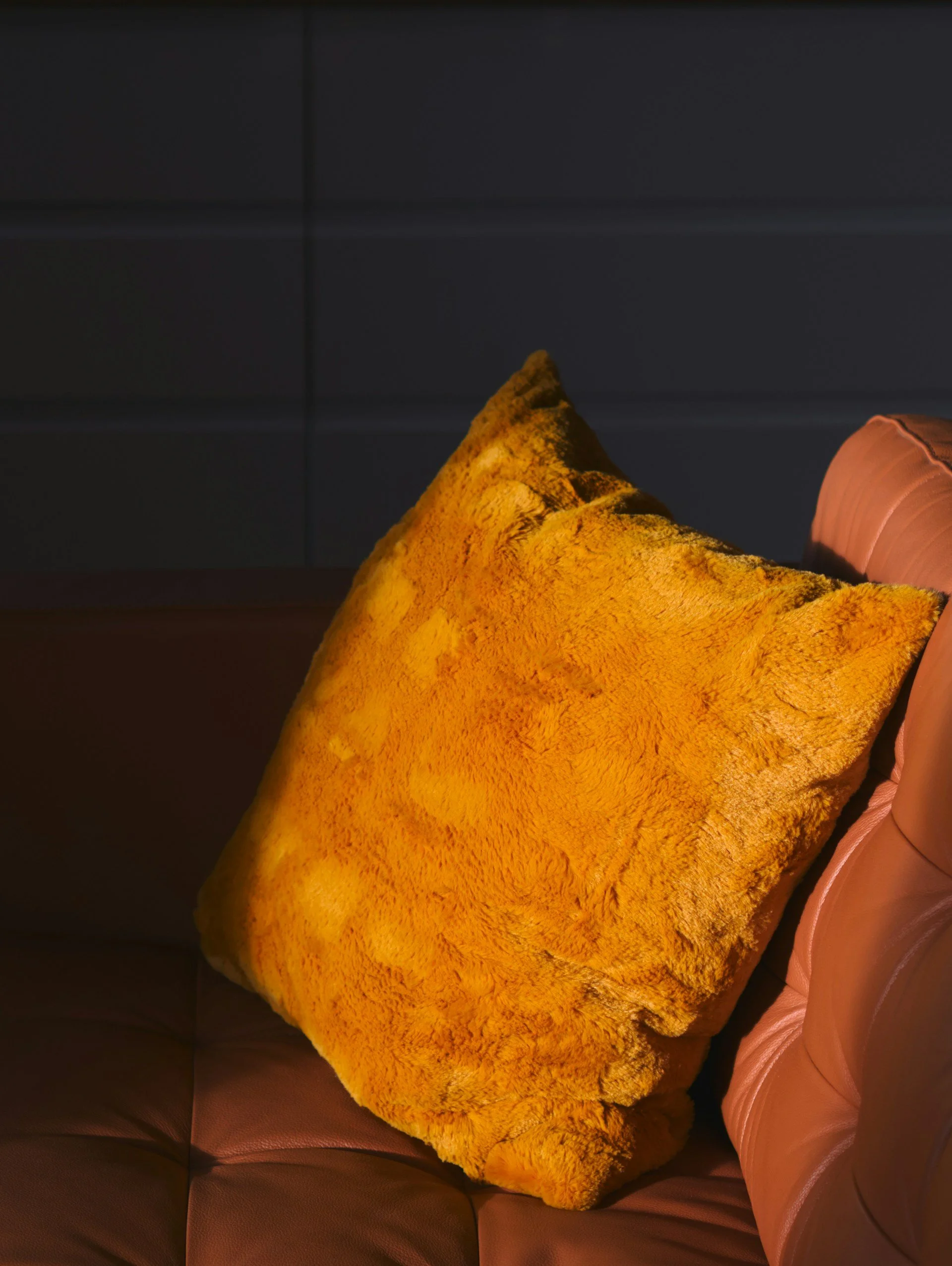 Calm, warm interior corner illustrating psychology-led home design for mood and atmosphere.