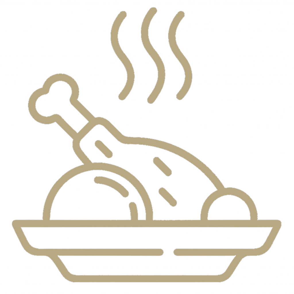 Line drawing of a mushroom cloud with three rising lines representing heat or steam.