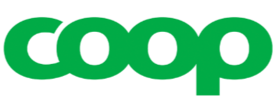 Logotyp för Coop i grönt.