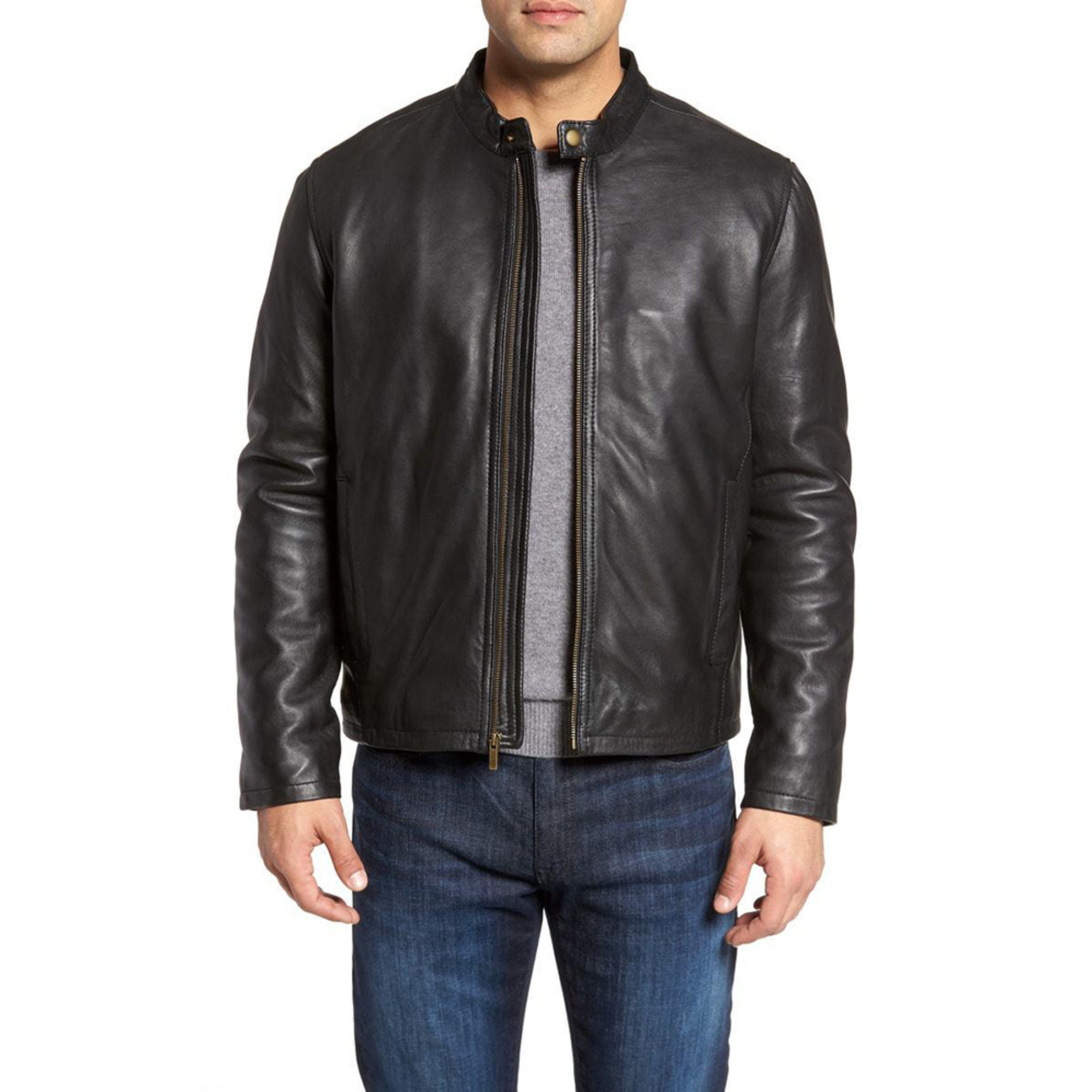 Killian Mens Sheep Leather Jacket Big and Tall
