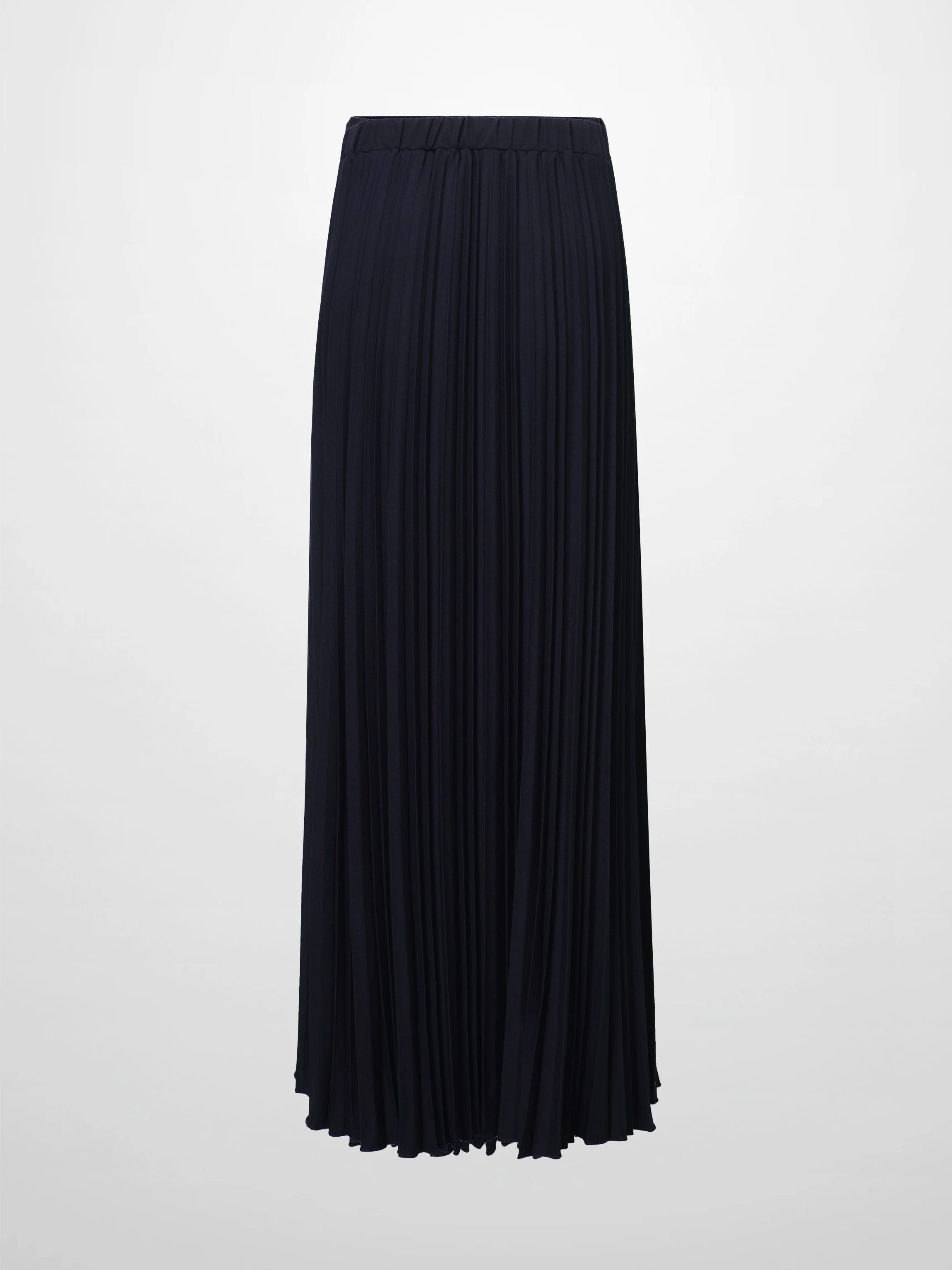 Mix Pleat Skirt-Navy