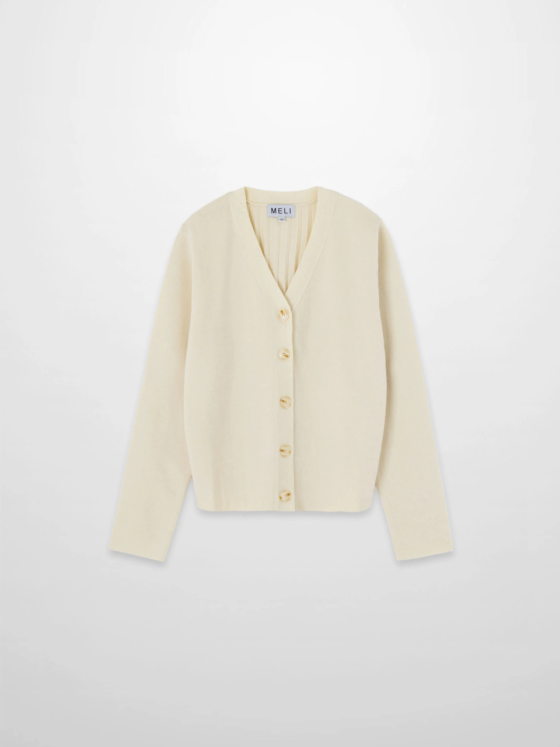 Back Wide Ribbed Cardigan Sweater-Ivory