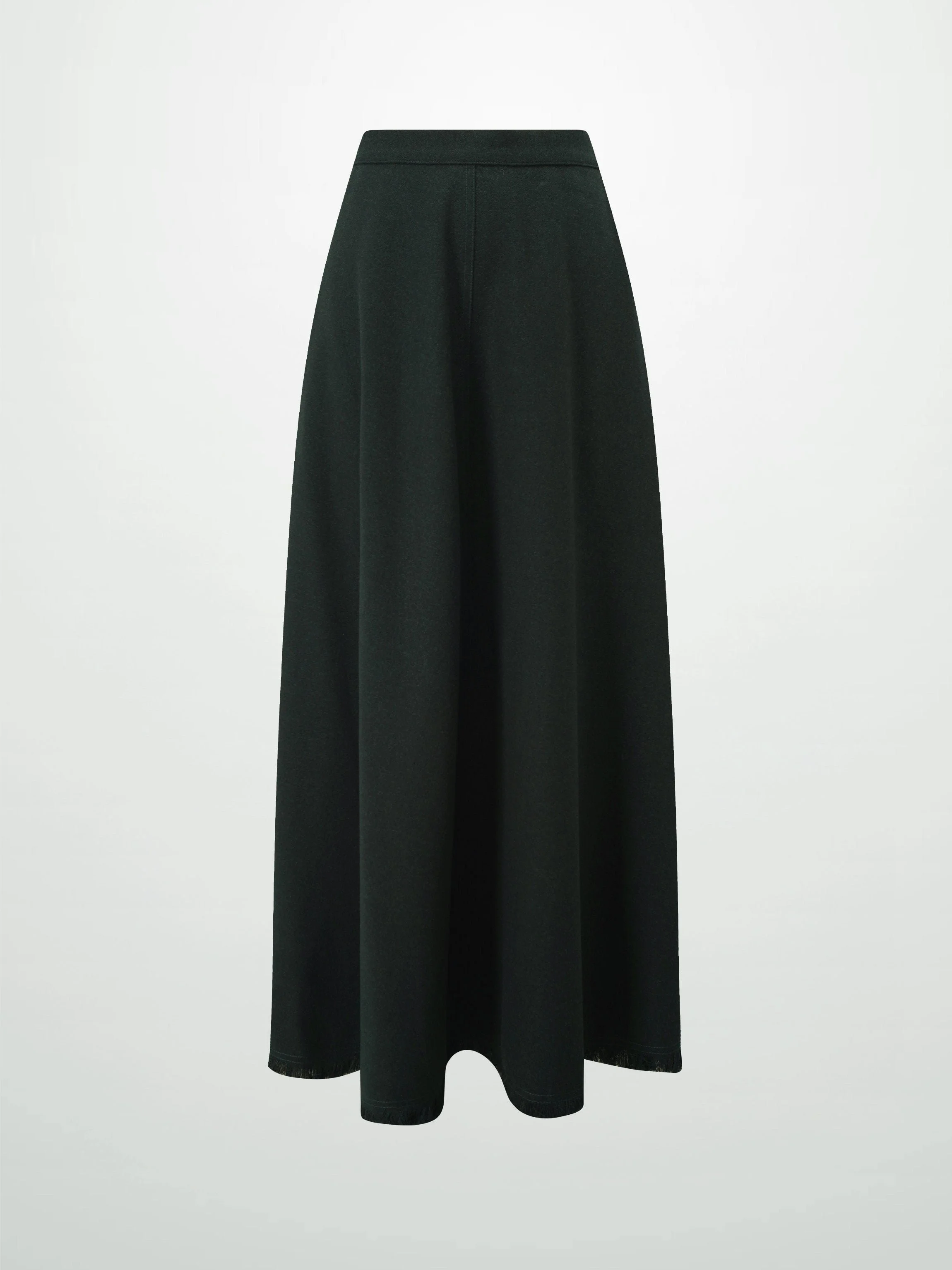 Fringe Circle Skirt-Green