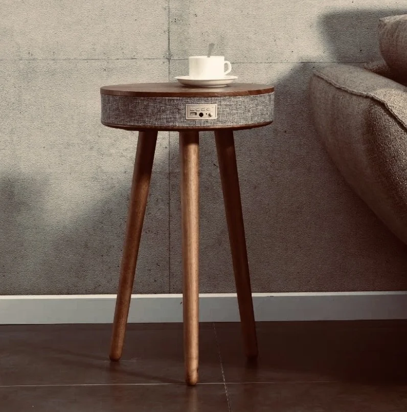 A Coffee Table That Plays Music and Charges Your Phone