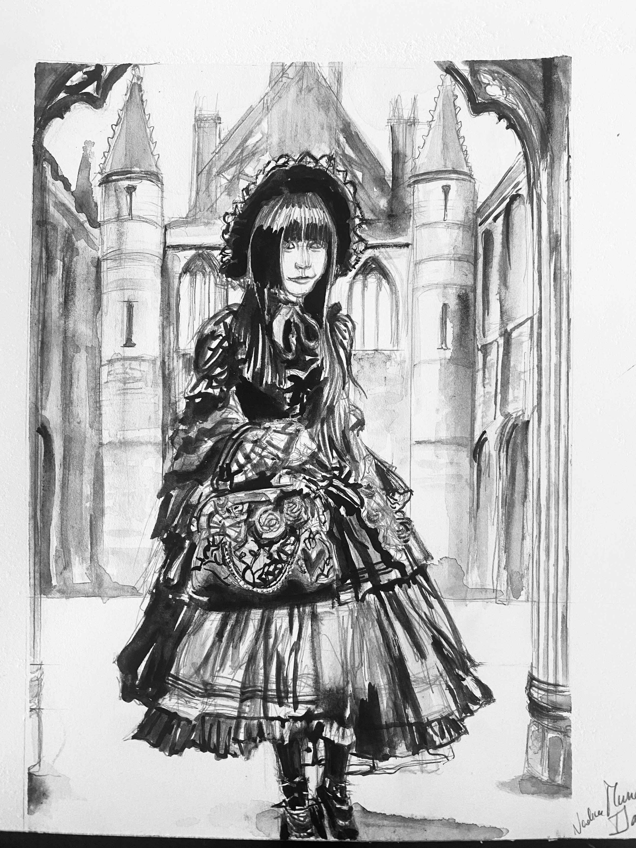 Impression N&B Gothic Lolita Castle