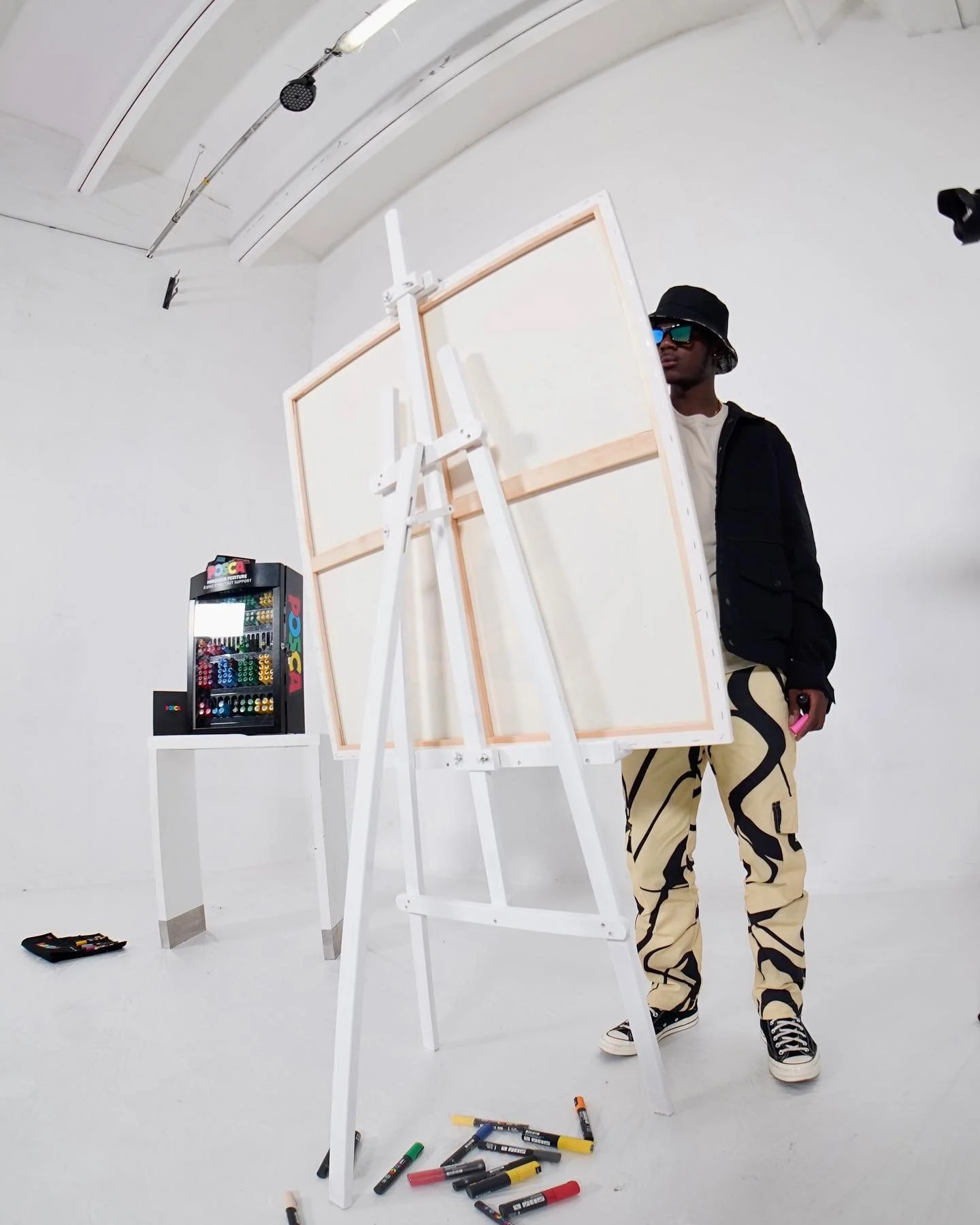 Create = condition of existence. 

Outfit by @4veryc00lkids 
📸 @akselgaspard 

#artwork #art #colorful #colorart #collaboration #poscadrawing #posca 
#artworkinstudio