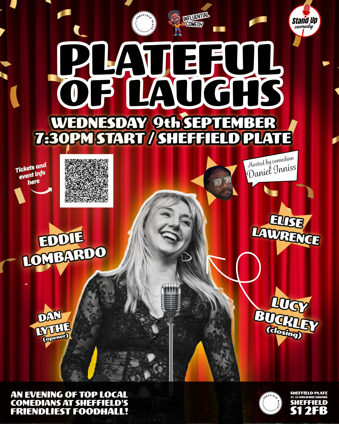 Plateful Of Laughs September ticket info! 