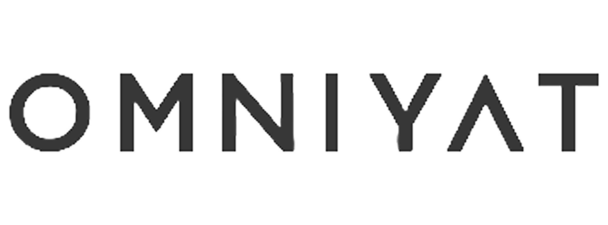 OMNIA logo in black and gray text on a transparent background