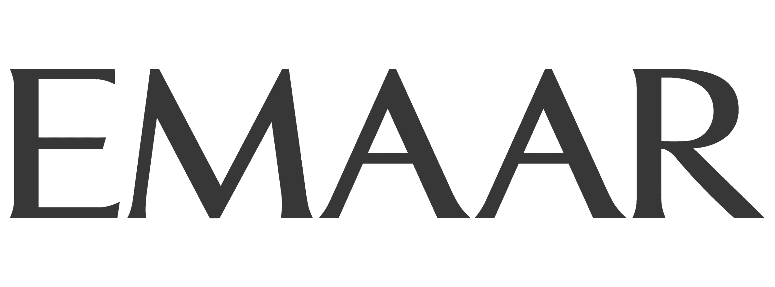 EMAAAR logo with stylized black text.