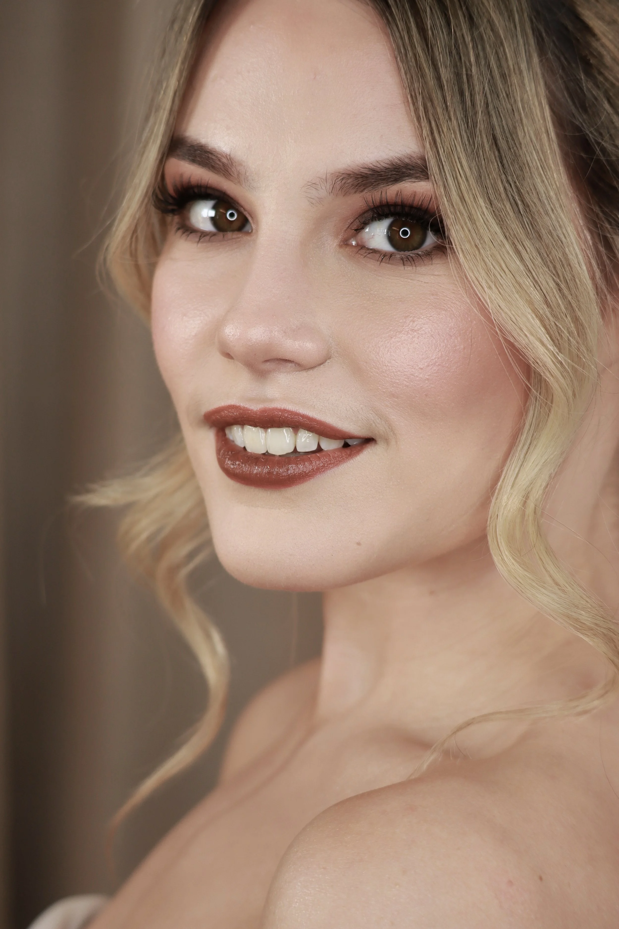 Burgundy Glam Makeup.
Photo by Claire Jane.