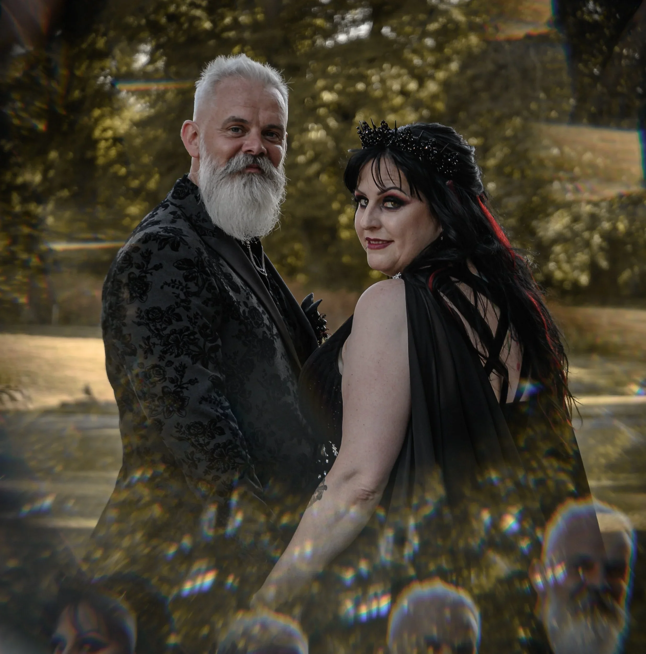 Dracula Wedding in Abbey Ruins Dark Wedding Collective 21.webp