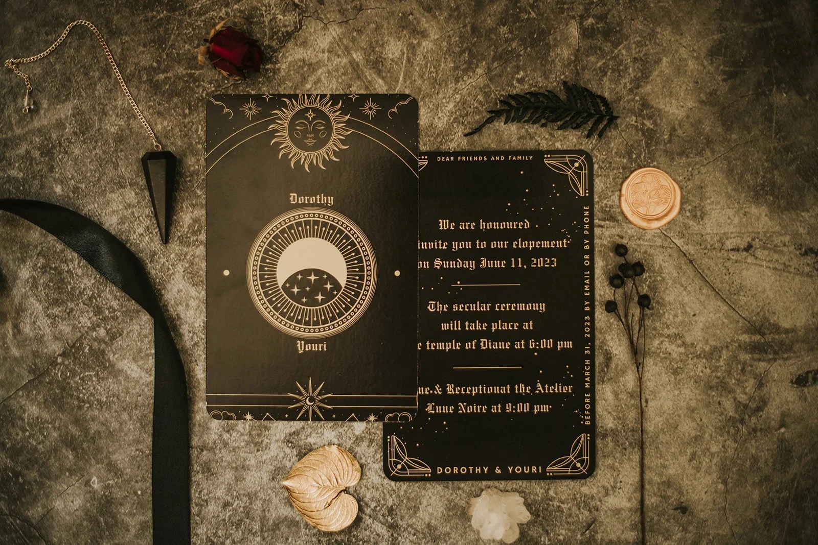 Dark Wedding Collective - Elopement Dark Elegant - Luxea Photographie-6.jpg