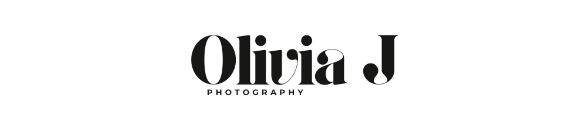 Logo for Olivia J Photography with stylized text.
