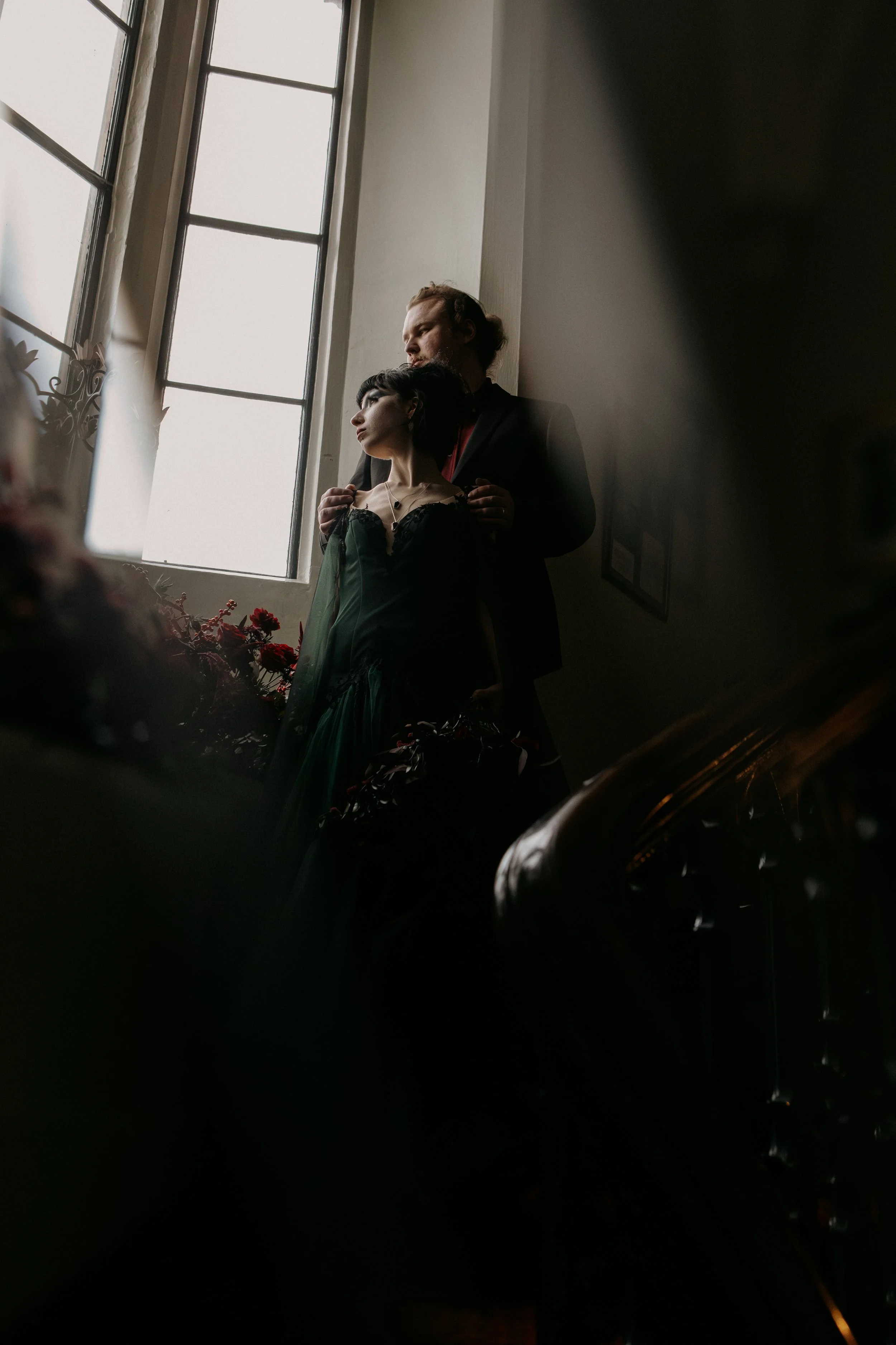 Gothmas+wedding+Garnet+Weddings+Ltd+gothic+couple+Laura+Fitzgerald+Photography.jpg