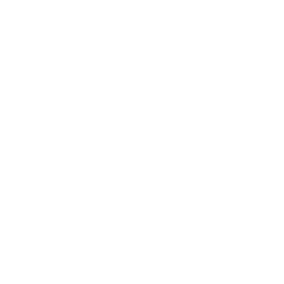 White outline of the TikTok logo on a black background.