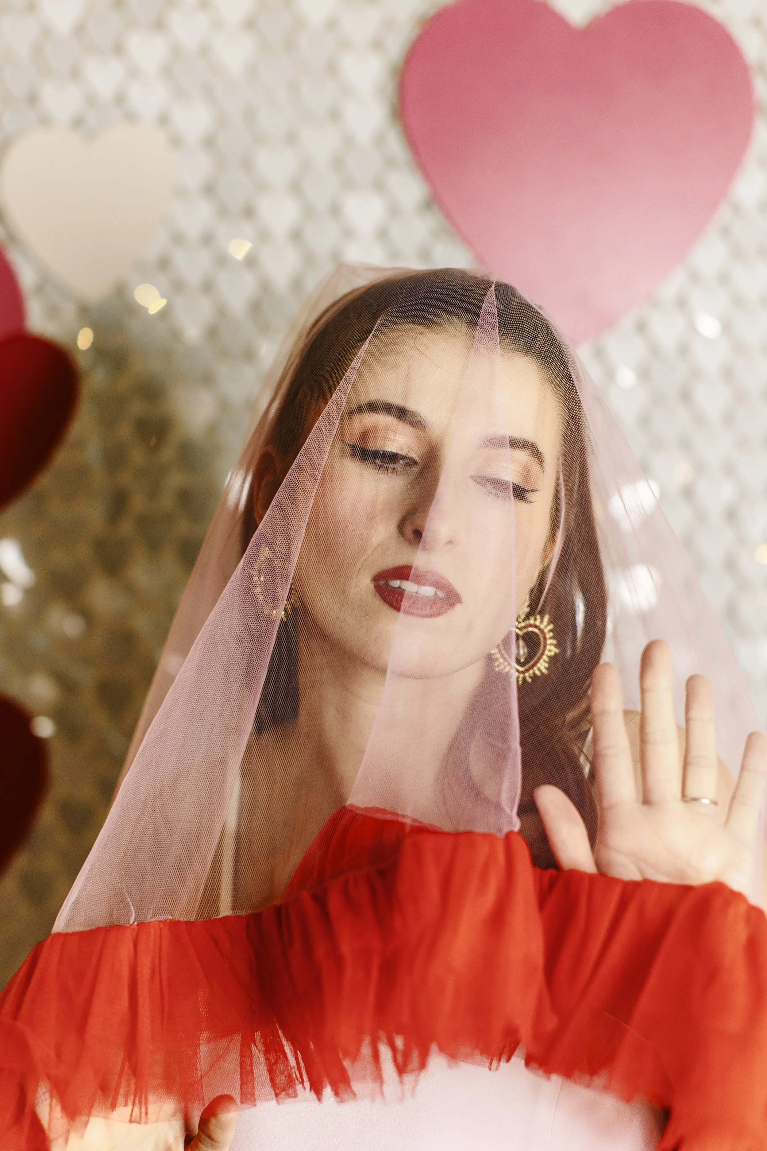 Valentines inspired makeup.
Photo by Chloe Lee.