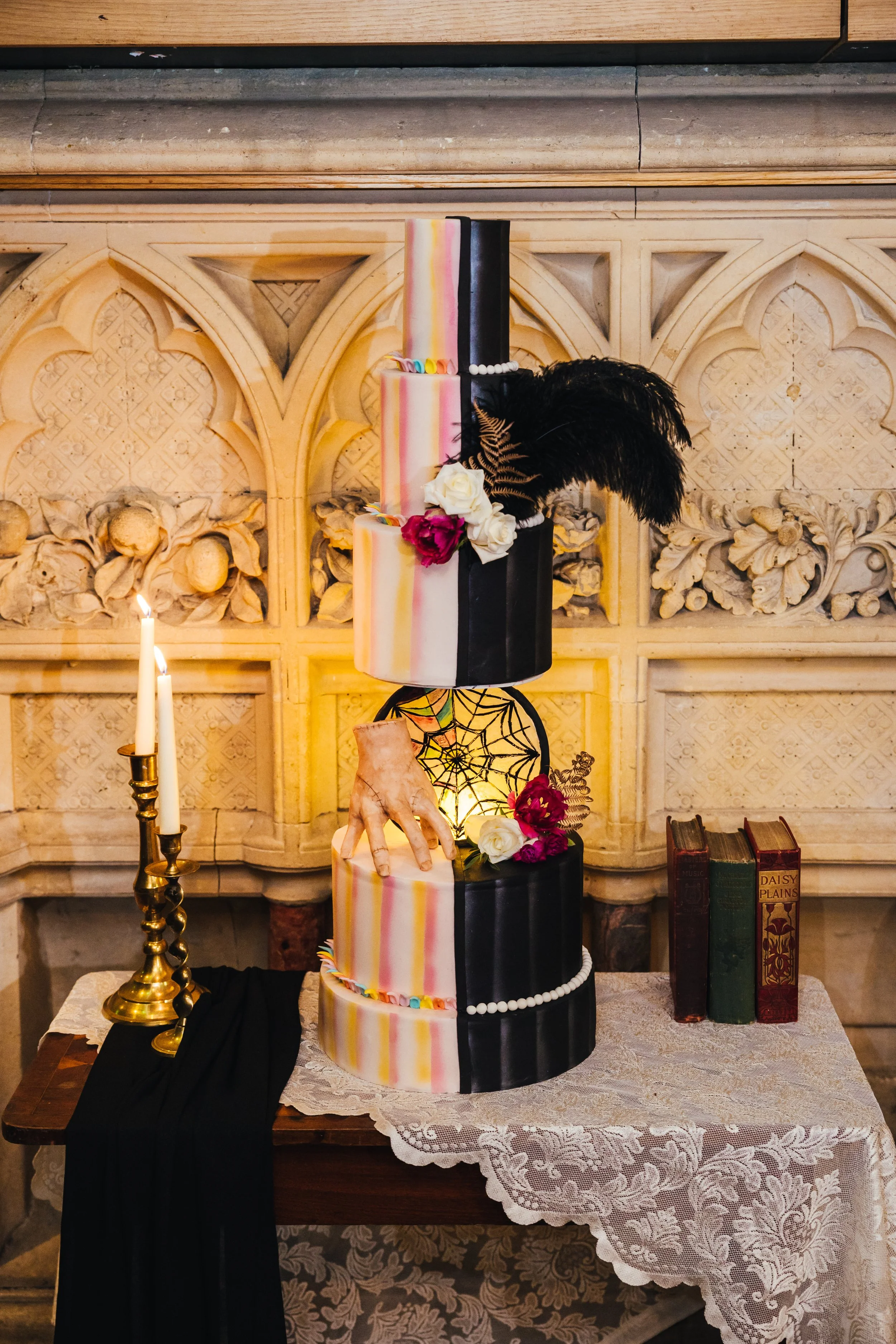 Wednesday inspired cake