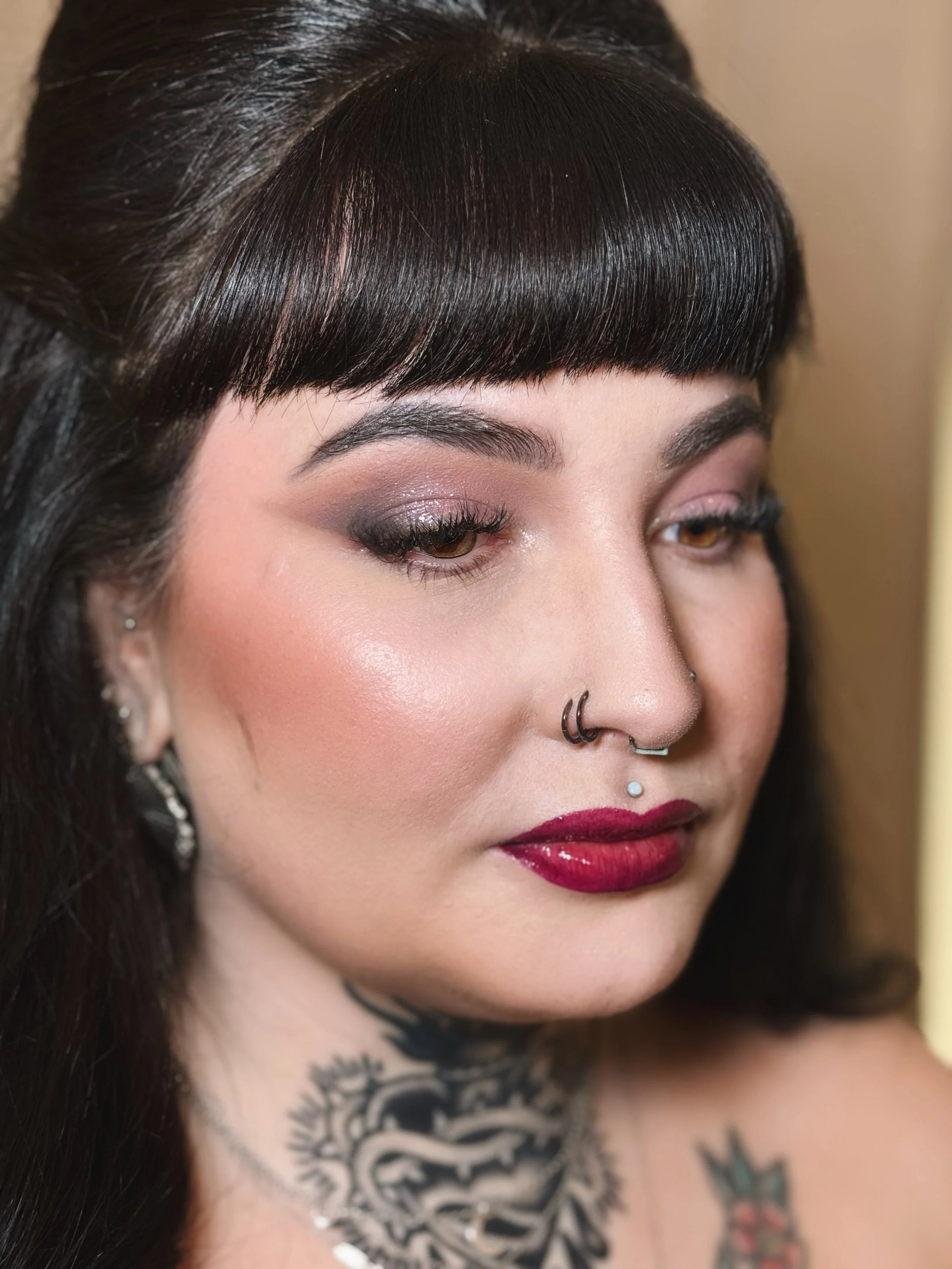 Vampy Glam Makeup. 
Photo by Katie Gale