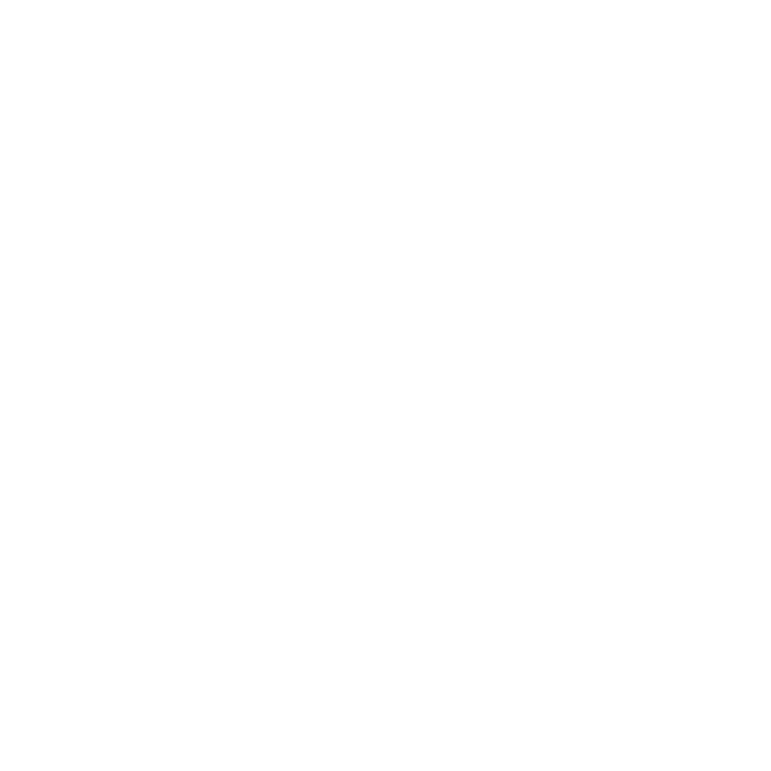 White outline of the Facebook logo on a black background.