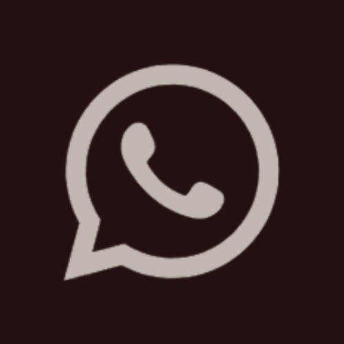 WhatsApp logo with a phone receiver inside a speech bubble.