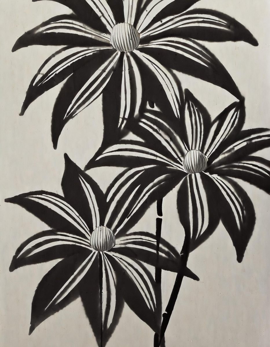 Inky floral illustration used in the Liora lexicon section of the Conversarium.