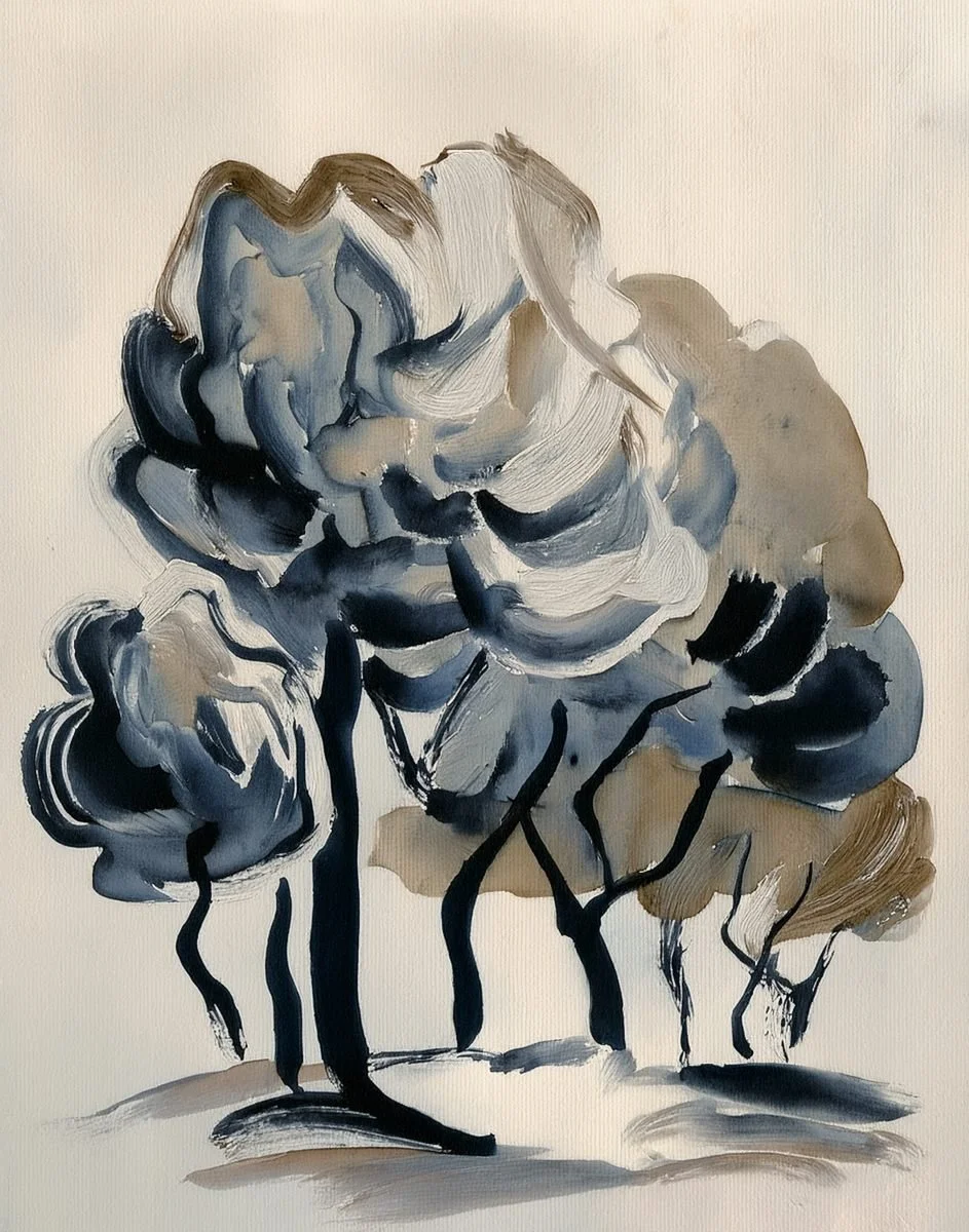 inky illustration of trees used in the liminal archive
