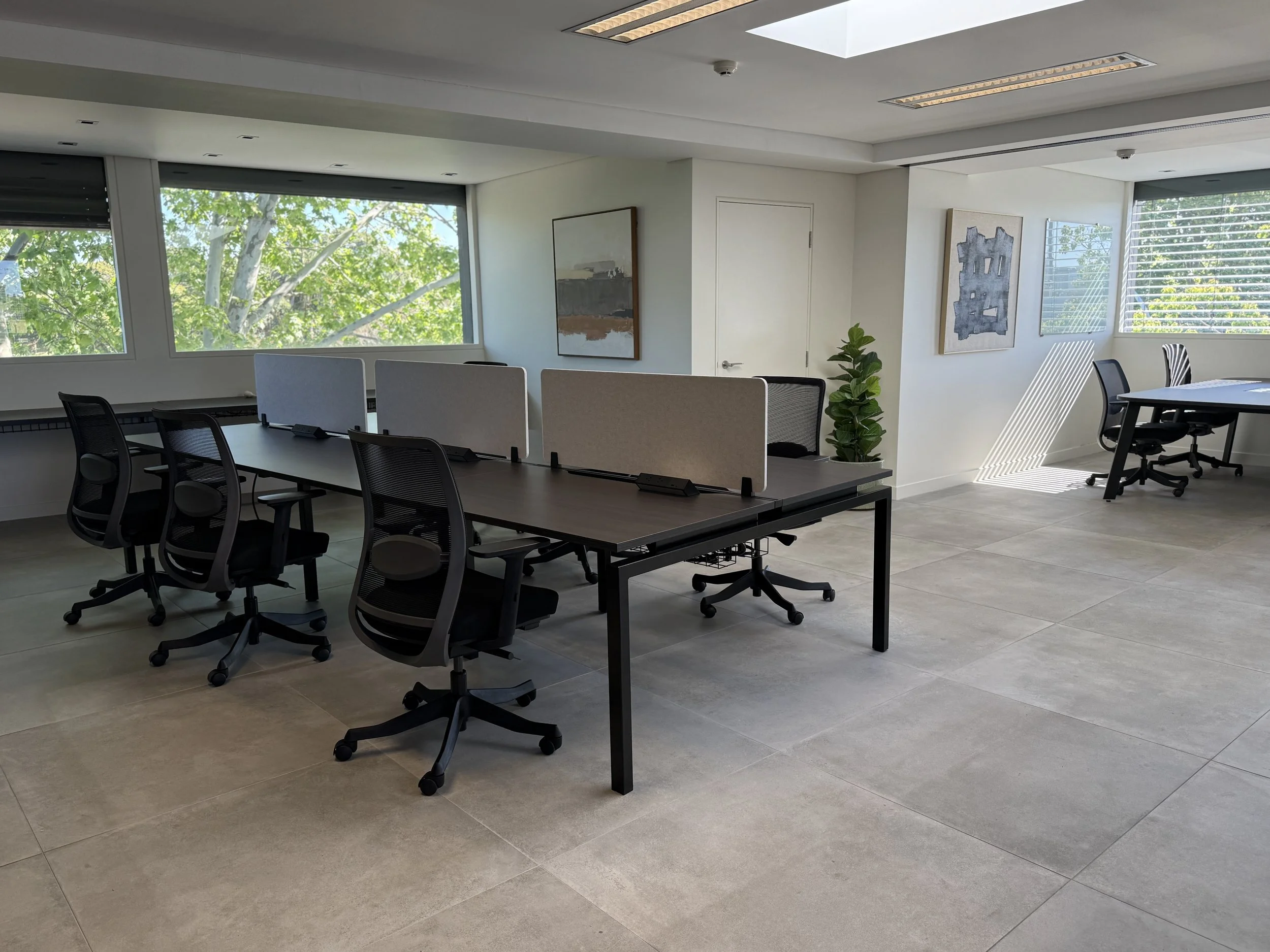 Commercial modern office installations