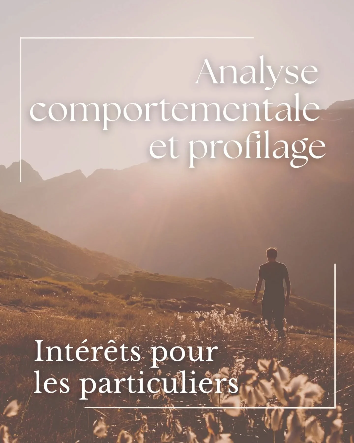 👤 Analyse comportementale et profilage &ndash; Int&eacute;r&ecirc;ts pour les particuliers 

Faire appel &agrave; un analyste comportemental, c'est se donner les moyens de mieux se comprendre et de s'aligner avec soi-m&ecirc;me 🧩 

Concr&egrave;tem